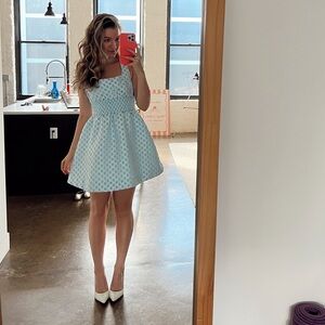 Hill House Blue and White Mini Dress